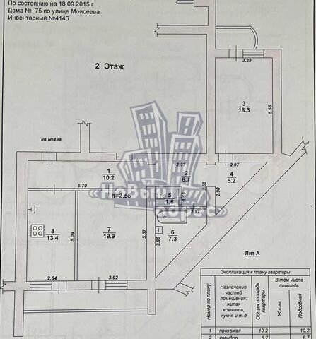 2-к. квартира, 82,6 м², 2/14 эт.