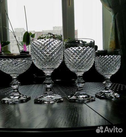 Хрустальные фужеры бокалы Франция