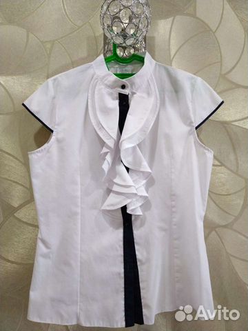 Блузка белая для девочек 158