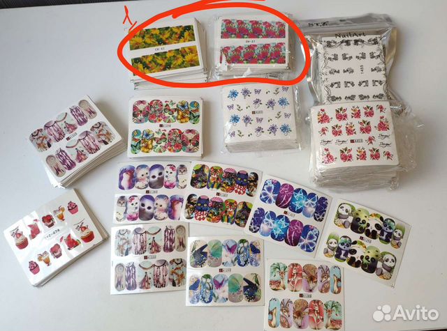 Слайдеры, наклейки для дизайна ногтей