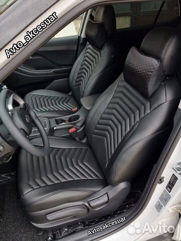 Чехлы Hyundai Creta - Solaris - Tucson Черные Akc