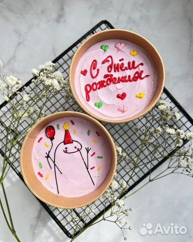 Cake to go, торт в стакане, бенто торт