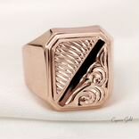 Золотое кольцо печатка перстень 585 проба СССР