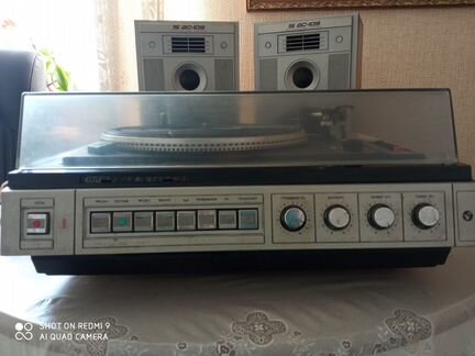 Проигрыватель винила Вега-109, акустика