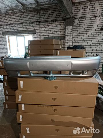 Бампер ваз 2110 передний серебристый снежка