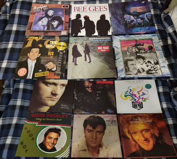 Виниловые пластинки Bee Gees, abba, Phil Collins