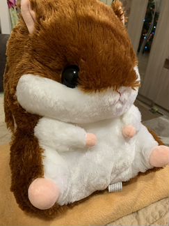 Игрушка Хомяк+ большой и мягкий плед