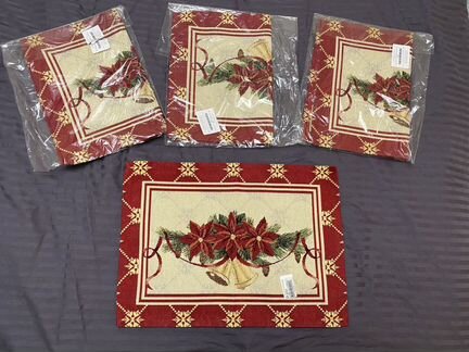Новые новогодние салфетки 4 шт