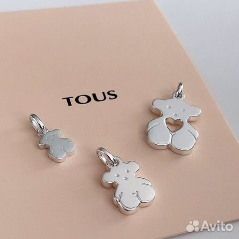 Подаески Tous Тоус серебро