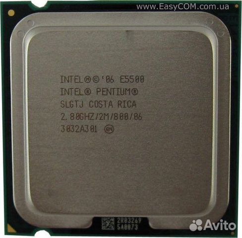 Процессор Intel Core2 Duo E6550 E7500 E5500