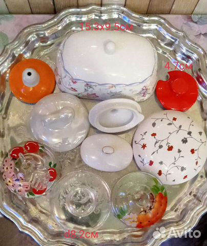 Крышки стекло, фарфор