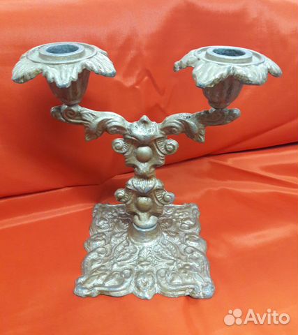 Подсвечник 1 шт, Канделябр на 2 свечи