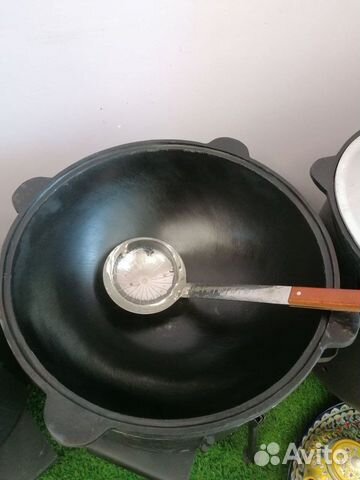 Казан чугунный 16л.Узбекский новый+печь и шумовка