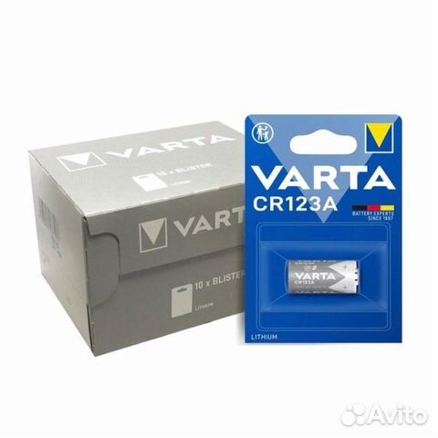 Батарейка Varta CR123A, CR123 (3В) BL-1