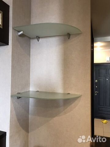 Полка угловая стекло