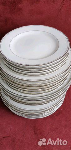 Тарелки Chori Япония Костяной фарфор 24 штуки