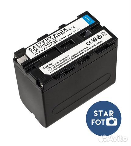 Аккумулятор 6600mAh аналог Sony NP-F970