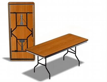 Стол прямоугольный складной 120х85x73 см. в аренду