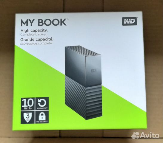 Жесткий диск 10 TB Western Digital My Book, новый