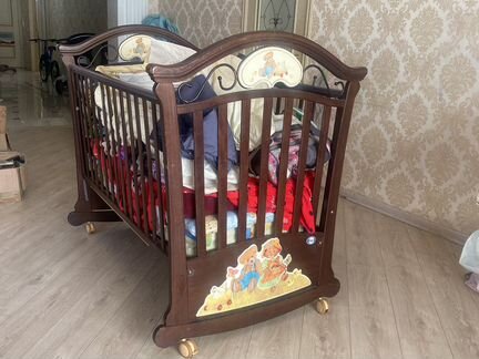 Детская кровать Италия,ночник игрушка в подарок