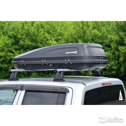 Автобокс на крышу Active S черный 380 л