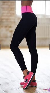 Леггинсы Designed for fitness Basic pink high-wais