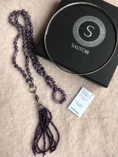 Колье с чокером из аметиста Sautoir