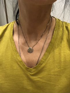 Подвеска с цепочкой серебряные