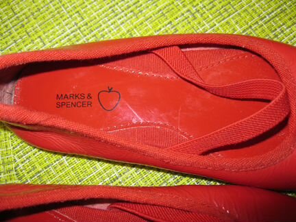 Балетки marks&spencer кожа