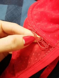 Бюстгальтер красный 70 В новый качественный