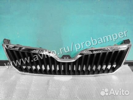 Решетка радиатора Skoda Superb (13-15г) + хром
