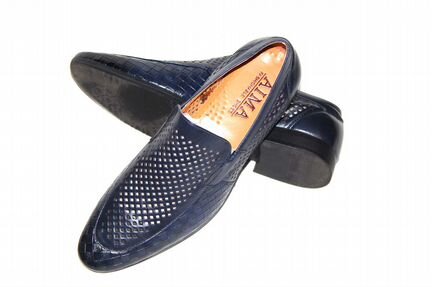 Кожаные летние мужские туфли