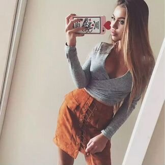 Замшевая юбка