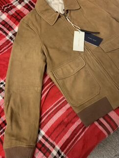 Куртка кожаная мужская новая пилот Zara Man