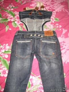 Комбинезон джинсовый