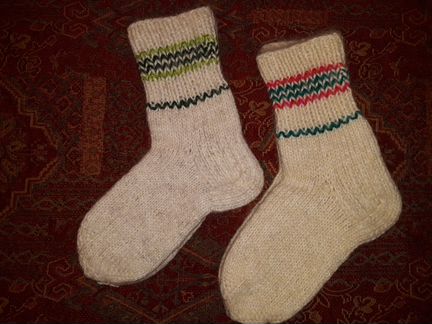 Носки шерстяные в стиле прованс