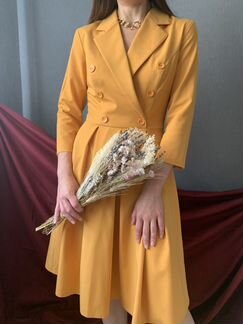 Платье пиджак желтое Victoria Vicci