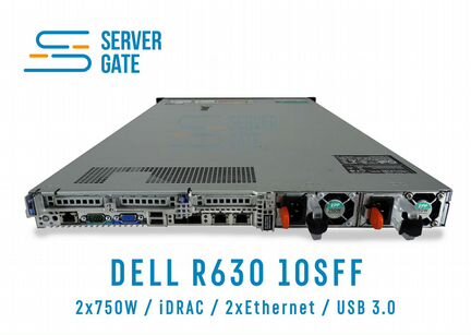 Сервер dell R630 10SFF 2 x E5-2698v3 32 GB