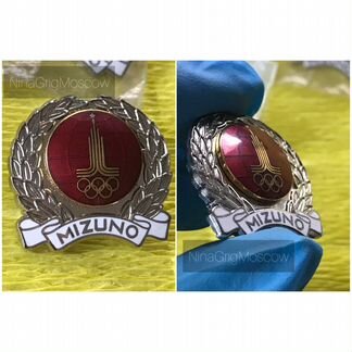 Редкие значки Mizuno с Олимпиады-80. Новые 18 шт