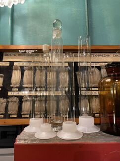 Лабораторная посуда, колбы