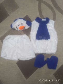 Новогодний костюм снеговика