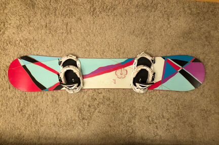 Сноуборд Burton 150 + крепы Drake