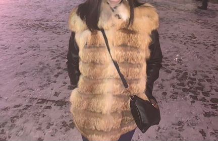 Натуральная меховая жилетка