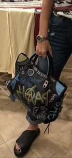 Сумка balenciaga classic city graffiti