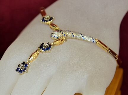 Золотой браслет с бриллиантами