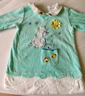 Тёплое платье для девочки