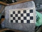 Шахматная доска и наборы домино советские