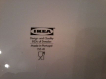 Блюдо (большая тарелка) икеа керамика 27см