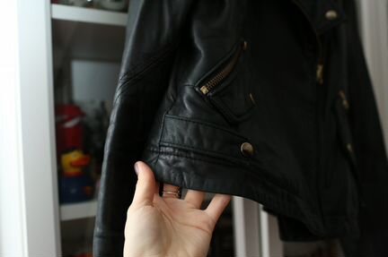 Кожаная куртка ASOS