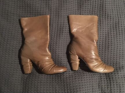 Сапожки кожаные